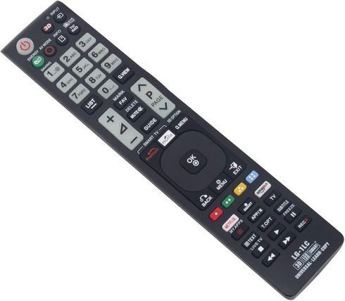 New LG-1LC Universal Replace Remote Control fit for LG TV Remote fit for All LG LCD LED 3D HDTV Smart TVs 50LB6100-UG 32LJ550B-UA 32LJ550M-UB 43LJ...
