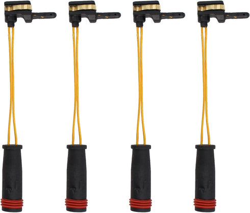 4PCS Brake Pad Wear Sensor Front & Rear Wheels | Compatible for Mercedes-Benz W211 W220 C E S Class CLK SL C230 E320 E350 E500 S430 S500 S600 | Re...