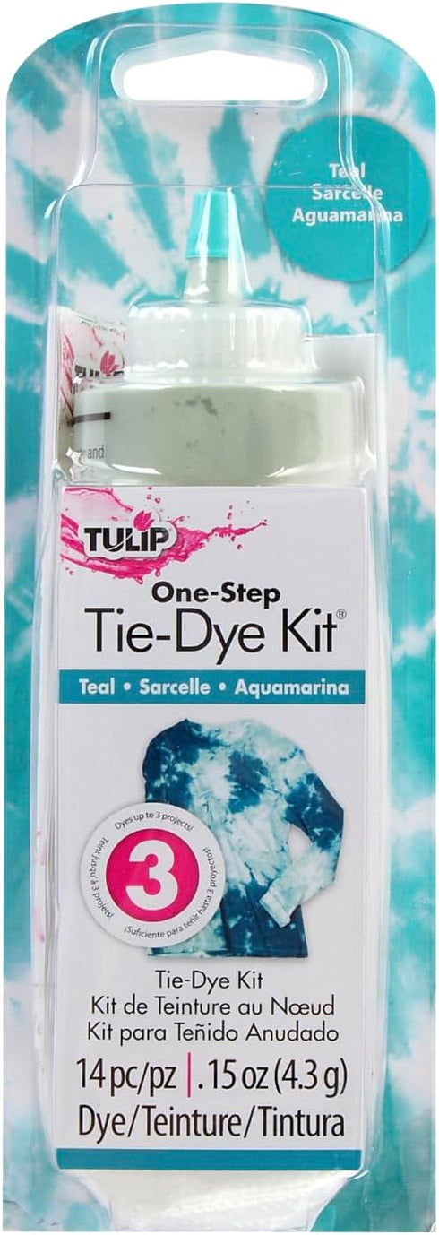 Tulip One-Step Tie-Dye Kit, Vibrant Colors for Fabric 4 fl oz, Teal...