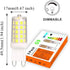 BAOMING G9 LED Bulb Daylight Dimmable 4W, 40W T4 G9 Halogen Equivalent,6000K 120V No-Flicker, Chandelier Lighting 450LM (5 Pack)...