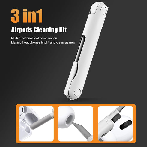 20-in-1Multi-purpose Cleaning Kit for Headphones,Mobile Fhones,Tablets,Charging Ports,Camera Lens Repair Cleaning Tool Kit,Headphones,Laptops,Mech...