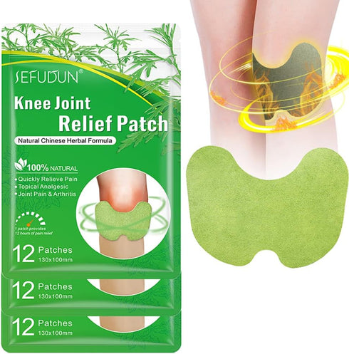 Flexiknee Natural Knee Patches, 36PCS Knee Relief Patches, Long-Lasting of Muscle and Joint Patches (3)...