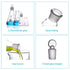 50ml Glass Erlenmeyer Flask, Laboratory Glassware Flask with Ground Glass Stopper for Chemistry Classroom Home Use, 3.3 Borosilicate Labware Conic...