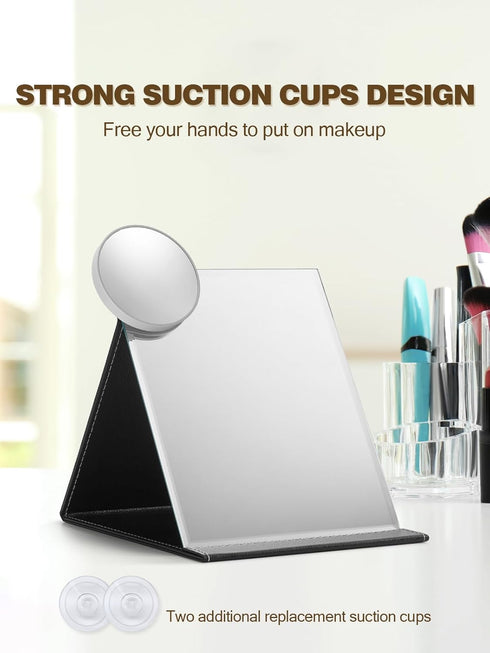 20X Magnifying Mirror with 2 Suction Cups, 3.5 inches Magnified Makeup Mirror and Slant Tweezers,Grey?1PCS...