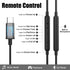 USB C Headphones, Type C Earbuds Magnetic Wired Earphones with Microphone and Volume Control Compatible with Google Pixel Xiaomi Samsung Oneplus S...