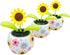 Solar Dancing Flowers Solar Powered Dancing Sunflower, Cute Solar Powered Dancing Swinging Flower Toy, Swinging Solar Power Flip Flap Flower Decor...
