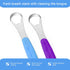 Yinkin 2 Pcs Tongue Scraper for Adults and Kids Cleaner Stainless Steel Tongue Scraper Metal Tongue Brushes Set with Travel Cases for Breath Reduc...