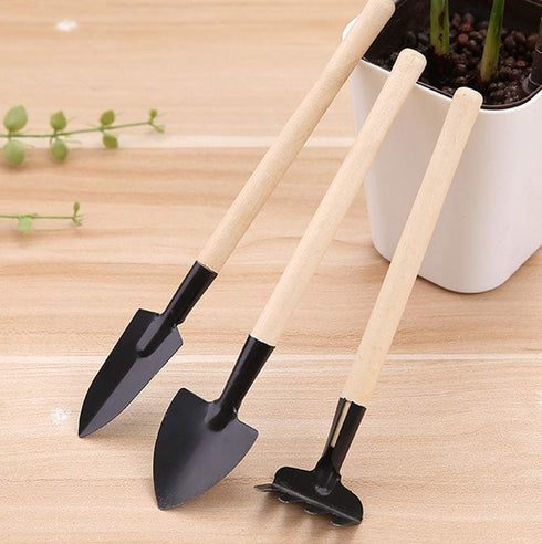 3 Pieces Small Gardening Hand Shovel Garden Trowel Transplanter Lightweight Comfortable Ergonomic Handle Gardening Tool Set Potted Plants Handle G...