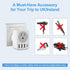 UK Ireland Travel Plug Adapter, RATEA Type G Power Adaptor with 3 USB-A, 1 USB-C Outlet Charger for US to Scotland London England British Irish Ke...
