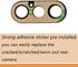 Back Rear Glass Camera Lens Replacement with Tool Kit & Camera Cover for iPhone Xs...