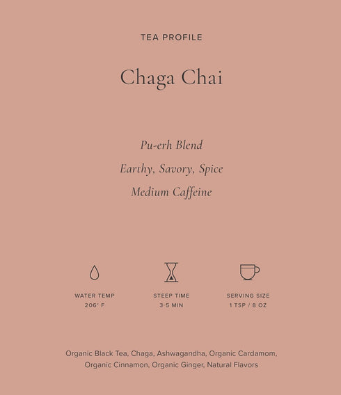 Art of Tea | Chaga Chai 3oz (Chaga Mushroom Tea) | Wellness Loose Leaf Artisan Tea...