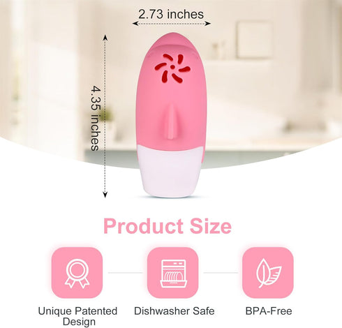Cute Fridge Deodorizer, Dolphin Fridge Cleaner, Freezer Odor Freshener, Add Baking Soda Reusable Fun Kitchen Gadgets?Pink?...