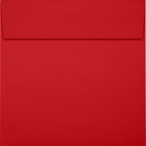 LUXPaper Square Invitation Envelopes | Peel & Press | 6" x 6" | Ruby Red | 80lb. Text | 50 Qty...