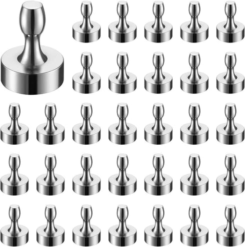BTLIN Fridge Magnets Strong Small, Mini Magnetic Push Pins for Kitchen Refrigerator Magnetic Board Whiteboard Office 32Pack......
