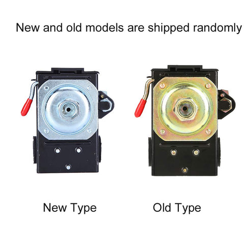 Air Compressor Pressure Switch Control 95-125 PSI 20A 220V, Universal Heavy Duty Air Pressure Control Switch Valve...