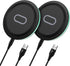 2Pack 15W Wireless Charger Fast Charging Pad Compatible Samsung Galaxy S24 S23 S22 S21 S20 Ultra 5G FE S10 S9 S8 S7 S6, Note 20 10 9 8, Z Fold4/3/...