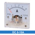 uxcell Analog Current Panel Meter DC 0-10A 91C4 Ammeter 45x35x45mm for Circuit Testing Charging Battery Ampere Tester Gauge Pack of 1...