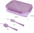 ASYH Bento Box Lunch Box Classic 3 Compartment Bento Box for Adults Ideal Leakproof Lunch Containers with Utensils, Microwave and Dishwasher Safe ...