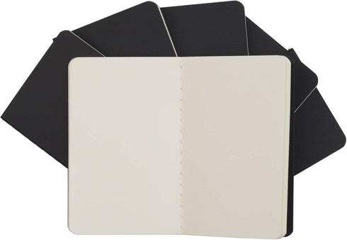 TWONE Pocket Notebook, 12 Pack Thin Cover Small Notebook for Taking Notes, Plain Paper, 30 Sheets, 3-1/2” x 5-1/2”, Black Cover...