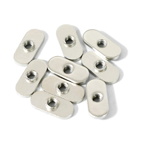 20 Packs 1/4"-20 Centered Hole Sliding T-Nuts for 10 Series T Track Extrusions, T Slot Accessories for Aluminum Extrusion Profile Rail...