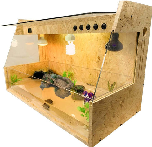 PINVNBY Turtle Basking Platform,Tortoise Resin Dock Resting Rock Reptile Habitat Ornament Hiding Cave Floating Ledge Aquarium Decoration for Beard...