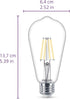 Vintage ST19 Clear Spiral Dimmable LED Light Bulbs - E26 Bulb - Flicker-Free Light Bulb with EyeComfort Technology - Daylight 5000K Lightbulb - 40...
