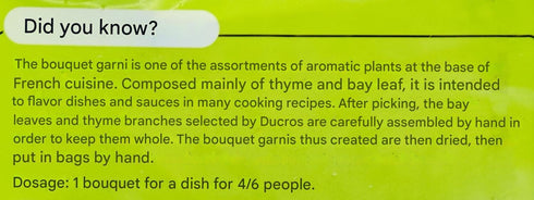 Ducros Bouquet Garni (dried bundled herbs) - 5 bundles...