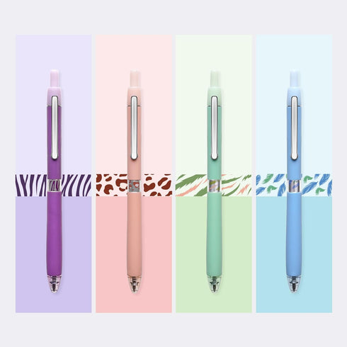 WRITECH Gel Pens Fine Point: Retractable 0.5mm Black Ink Click Pen for Smooth Writing Journaling Note Taking Sketching No Smudge & Smear 8ct(Halo)...