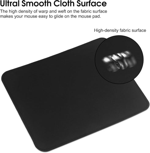 Mouse Mat 2 Pack?270 x 210 x 3 MM,Mouse Pad Soft Smooth Surface and Anti-Slip Rubber Base Waterproof Soft Cloth MousePads for Home Office Work, 27...