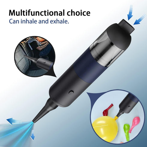 Car Vacuum Cleaner Cordless,Powerful Suction 9000PA,USB-C Fast Charging, Vacuum Cleaner 3 in1 Dust Buster & Air Blower,Portable Handheld Vacuum fo...