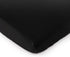 SheetWorld Fitted 100% Cotton Jersey Portable Mini Crib Sheet 24 x 38, Solid Black, Made in USA...