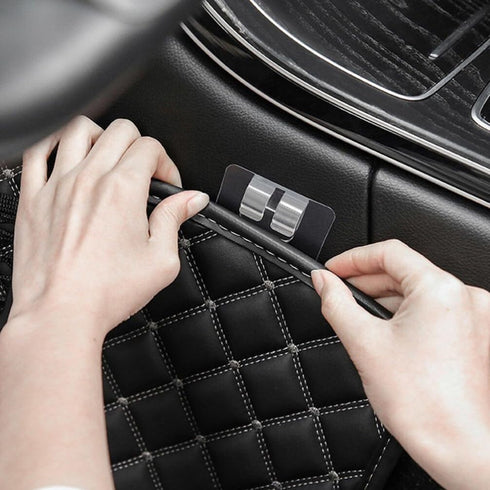30Pcs Multipurpose Car Mat Fixing Buckles, Universal Car Floor Mat PVC Self-Adhesive Car Foot Pad Fixed Sticker, Antiskid Pad Fastener Curtain Bra...