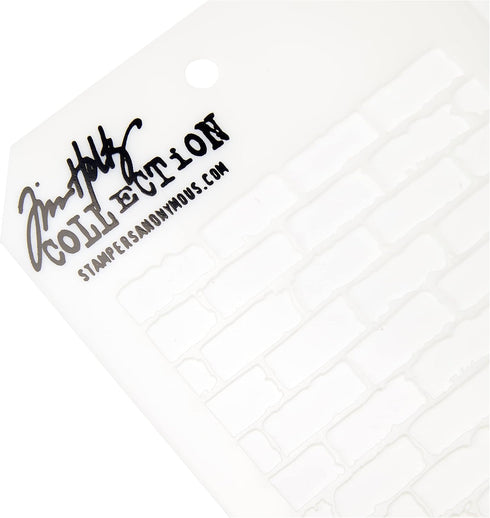 Stampers Anonymous Tim Holtz Layered Stencil 4.125"X8.5", Bricked...