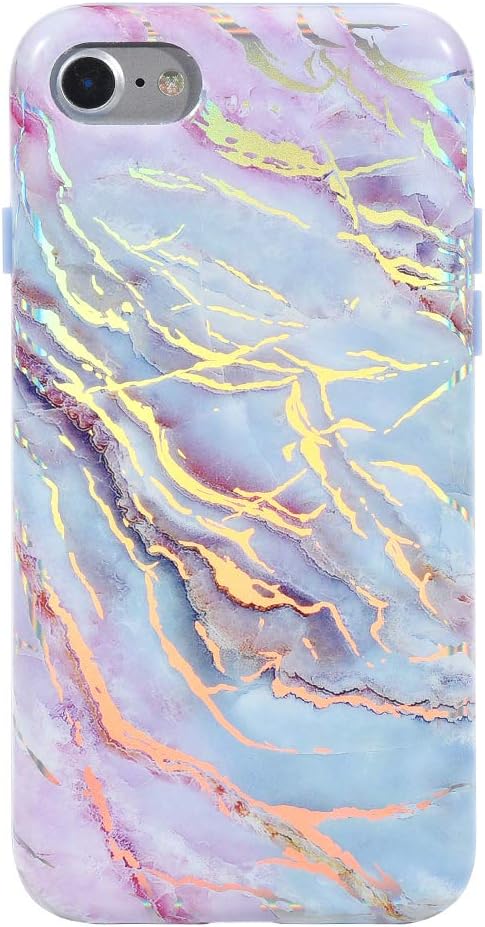 VELVET CAVIAR Compatible with iPhone SE 2020 Case, iPhone 8 Case, iPhone 7 Case Marble for Women & Girls - Cute Protective Phone Cover (Pink Iride...