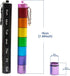 2 PCS Metal Travel Pill Organizer Large - Rainbow Weekly Pill Case +7 Day Pill Organizer-Waterproof Pill Box Container - Compact and Durable Medic...