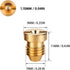 Foam Cannon Orifice Nozzle Tips, 1.15mm Universal Connector for Foam Sprayer, Washer Replacement Nozzles, 1.15 mm Precision Foam Cannon Orifice fo...