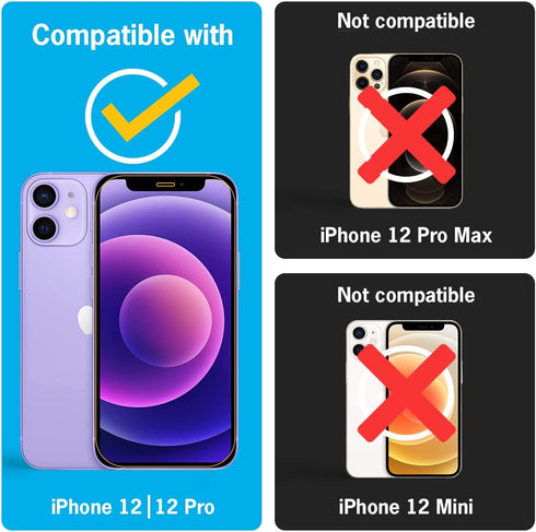 Simple Snap Tempered Glass Screen Protector Compatible with iPhone 12/12 Pro — Invisible Premium Protection that is Fingerprint Free, Bubble Free ...