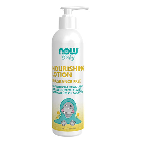 NOW Baby, Nourishing Baby Lotion, Fragrance Free, Paraben Free, 8 Fluid Ounces...