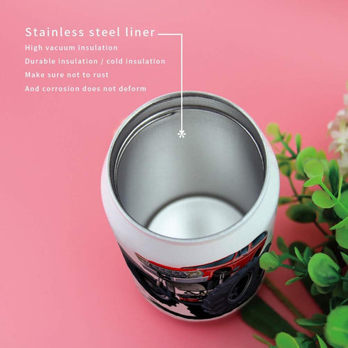 14oz Stainless Steel Tumbler with Lid & Straw-Double Wall Vacuum Insulated Travel Mug,Tractors Monster Truck Water Bottle Coffee Beverage Drinks C...