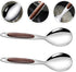 2pcs Stainless Steel Rice Spoon Rice Cooker Dishes Condiment Spoon Soup Rice Ladle Spoon Rice Serving Spoon Rice Scooper Asian Spoons Kitchen Scoo...