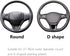 ALEMODR Cow Print Plush Steering Wheel Cover Fluffy Winter Warm Universal 15 inch for Women Girls...