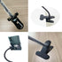 Gooseneck Lazy Cell Phone Holder, Universal Desktop Iron Metal Mobile Phone Holder with Adjustable Gooseneck Arm, Mobile Mount for Bed, Desk, Offi...
