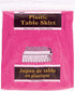 Unique Premium Hot Pink Solid Plastic Table Skirt (29" x 14 ft) Pack Of 1 - Elegant Design, Easy-to-Attach - Perfect For Parties, Weddings, & Even...
