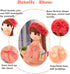 HWD Kawaii Stuffed Soft Flower Girl Plush Toy Doll Girls Gift, 18 Inch (Red)...
