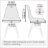 HAOYONG Mid Century Modern Dining Chair Covers Printed Shell Chair Cover Lounge Armless Chair Cover Stretchable Slipcovers for Kitchen, Office, Di...