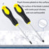 Flat head screwdriver, Phillips screwdriver, long handle screwdriver, suitable for car repair, plumbing repair, toy repair...