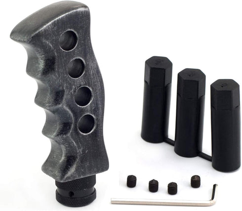 Manual Gear Stick Shifter Handle Automatic Car Shift Head Fit Most MT Transmissions, Gray...