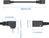 Micro USB to Mini USB Adapter Cable 27CM Up & Down Angle Micro USB Male to Mini USB Female Charging and Data Sync Cord(2Pack)...