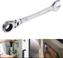 KATUR 17mm Ratcheting Wrench Set Flexible Pivoting Head Ratchet Combination Spanner Wrench Chrome Vanadium Steel Metric Tool (17mm)...