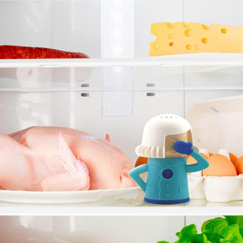 Cool Mama Refrigerator Cleaner, Microwave Oven Steam Fridge Odor Absorber Kitchen Equipment Easily Crud in Minutes Steam Cleans with Water and Vin...